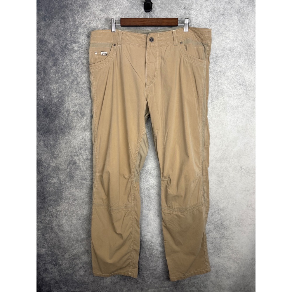KUHL Men's Khaki Tan Radikl Performance Outdoor Hiking Lightweight Pants 38x32